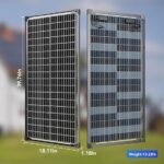 Panel solar, 2 X 100W, BIFACIALES, Monocristalino - Imagen 2