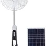 Express - Ventilador Recargable con Panel Solar, 18"