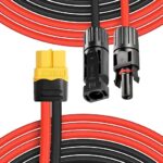 Cables panel solar para ECOFLOW, 25ft, 10AWG, XT60-MC4